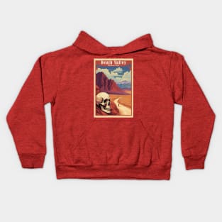 Death Valley National Park Vintage Travel  Poster Kids Hoodie